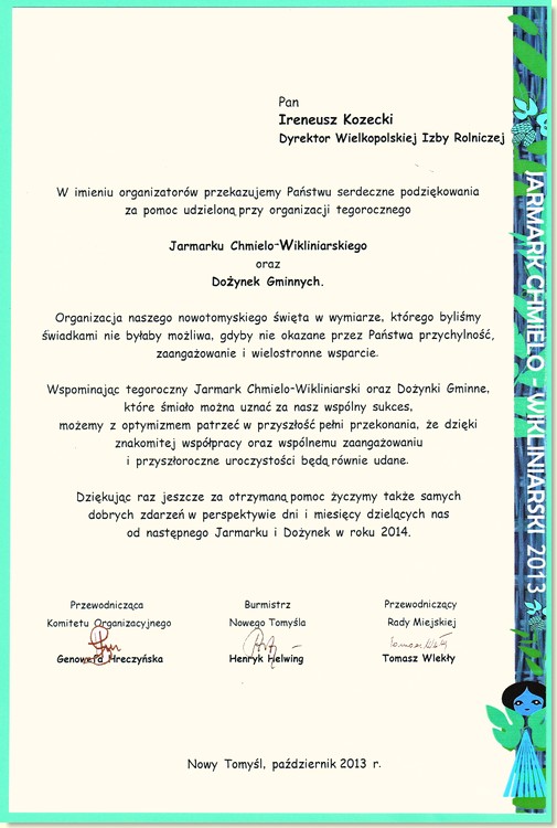 Podzi�kowanie